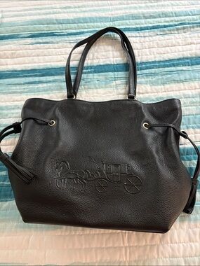 Bags | Coach Soho Mia Tobacco Brown Braided Handle Bag | Poshmark